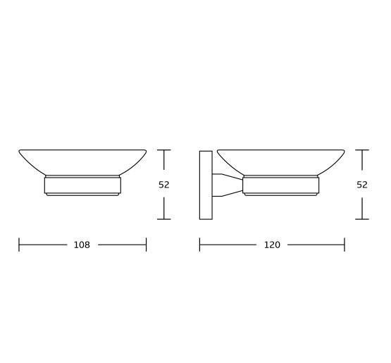 Мыльница VBI VENUS BLACK