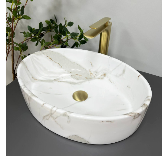 Умывальник (раковина) VBI CEFALU AIAX GLOSSY накладной