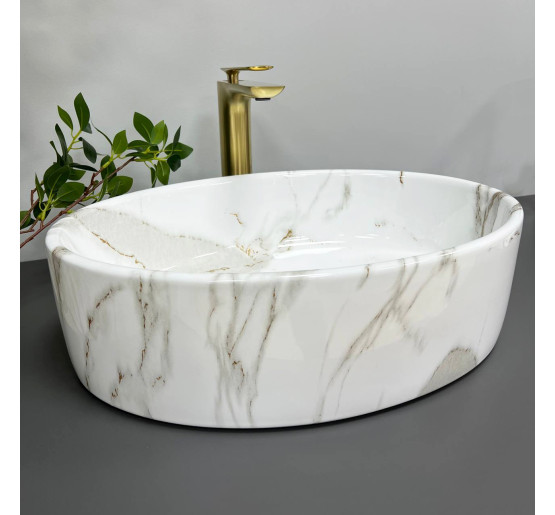 Умывальник (раковина) VBI CEFALU AIAX GLOSSY накладной