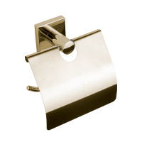 Тримач для туалетного паперу з кришкою VBI SATURN GOLD