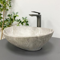 Умивальник (раковина) VBI PARMA BEIGE STONE MATT накладний