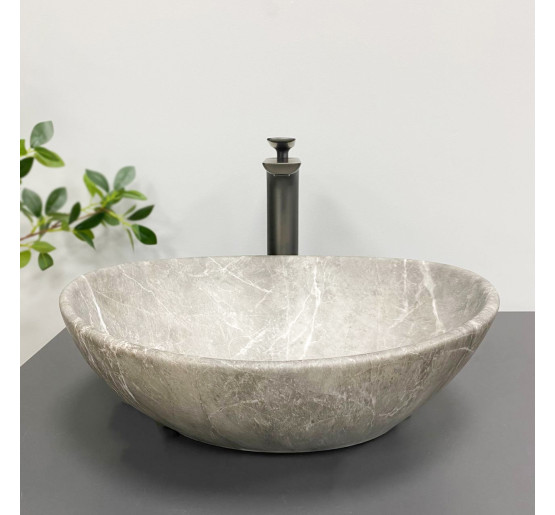 Умывальник (раковина) VBI PARMA BEIGE STONE MATT накладной