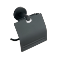 Держатель для туалетной бумаги с крышкой VBI VENUS BLACK