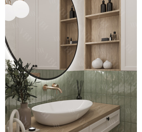 Умивальник (раковина) VBI TRENTO 75 WHITE накладний