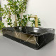 Умивальник (раковина) VBI TRIEST BLACK MARMO GLOSSY накладний
