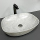 Умивальник (раковина) VBI OLBIA GREY STONE MATT накладний
