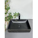 Умивальник (раковина) VBI LATINA BLACK STONE MATT накладний