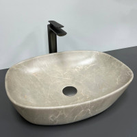 Умывальник (раковина) VBI OLBIA BEIGE STONE MATT накладной