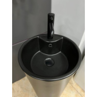 Умивальник (раковина) VBI BOLONIA BLACK MATT напольний