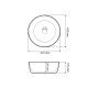 Умивальник (раковина) VBI LARINO WHITE накладний