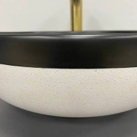 Умивальник (раковина) VBI ORMELA BLACK WHITE MATT накладний