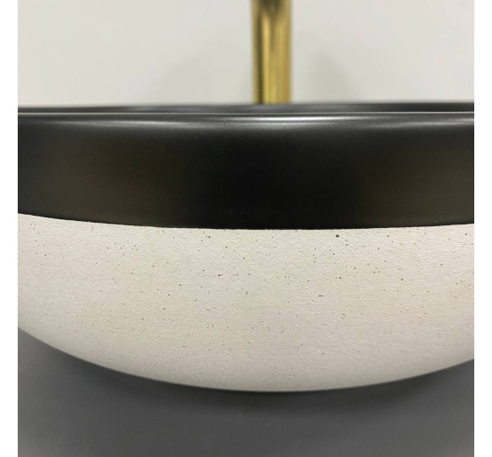 Умивальник (раковина) VBI ORMELA BLACK WHITE MATT накладний