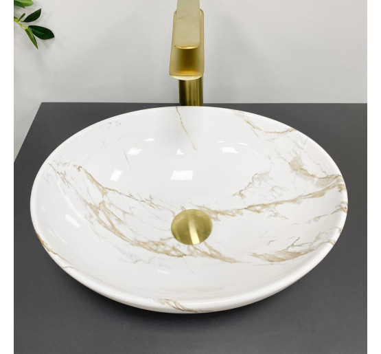 Умывальник (раковина) VBI PARMA STAINS GLOSSY накладной