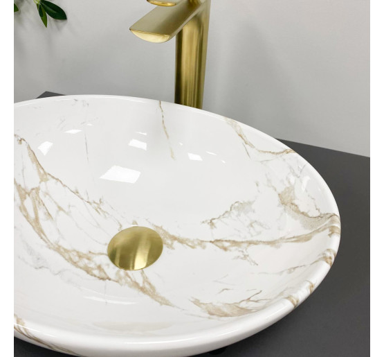 Умывальник (раковина) VBI PARMA STAINS GLOSSY накладной