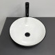 Умивальник (раковина) VBI AMALFI BLACK WHITE накладний