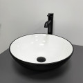 Умивальник (раковина) VBI AMALFI BLACK WHITE накладний