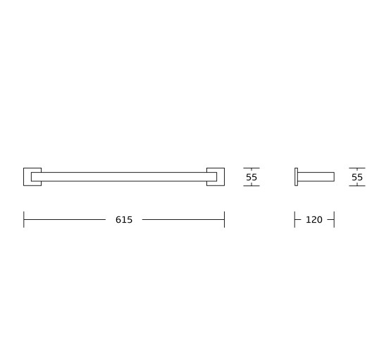 Вешалка для полотенец VBI JUPITER BLACK двойная