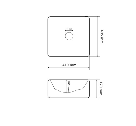 Умивальник (раковина) VBI TROIA WHITE GLOSSY накладний