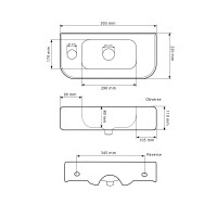 Умивальник (раковина) VBI APRILIA R WHITE підвісний