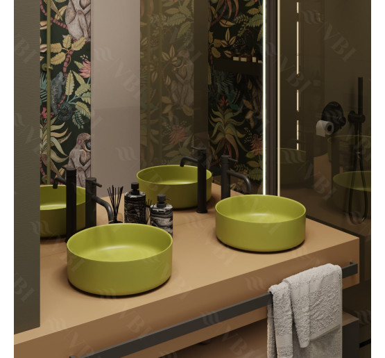 Умывальник (раковина) VBI PRATO OLIVE MATT накладной