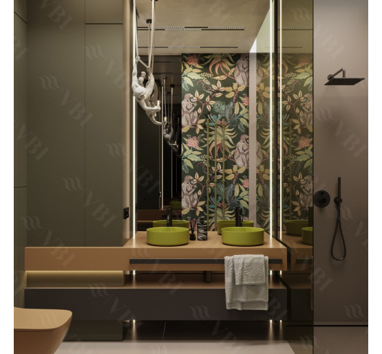 Умывальник (раковина) VBI PRATO OLIVE MATT накладной