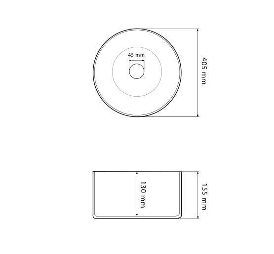 Умивальник (раковина) VBI LIONI WHITE накладний