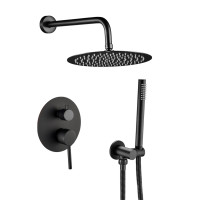 Душова система VBI MILANO BLACK прихованого монтажу