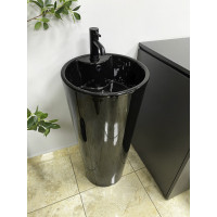 Умивальник (раковина) VBI BOLONIA BLACK GLOSSY підлоговий