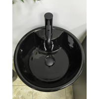 Умивальник (раковина) VBI BOLONIA BLACK GLOSSY підлоговий