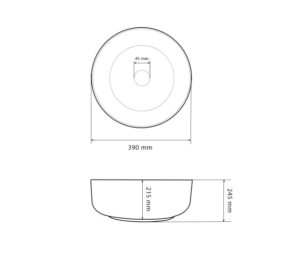 Умивальник (раковина) VBI ROSSANO WHITE накладний