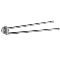 Вешалка для полотенец VBI VENUS NICKEL поворотная двойная