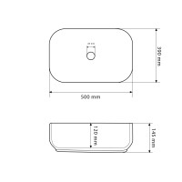 Умивальник (раковина) VBI PALERMO GREY ONYX GLOSSY накладний