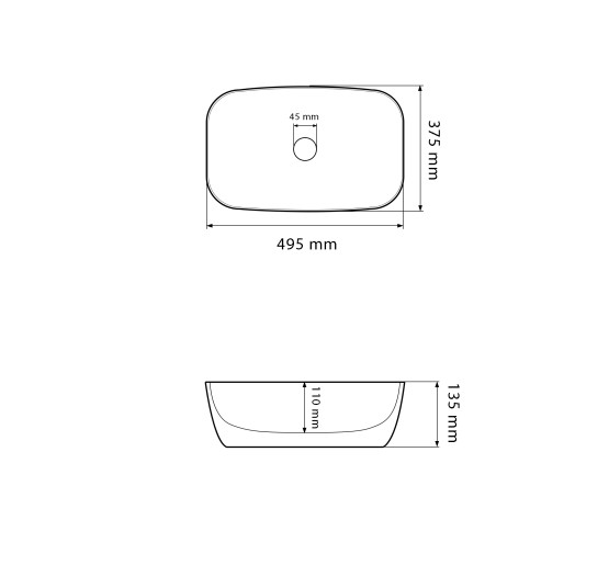 Умывальник (раковина) VBI OLBIA BEIGE STONE MATT накладной