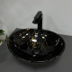 Умивальник (раковина) VBI PARMA MARBLE BLACK GLOSSY накладний