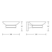Мыльница VBI VENUS NICKEL