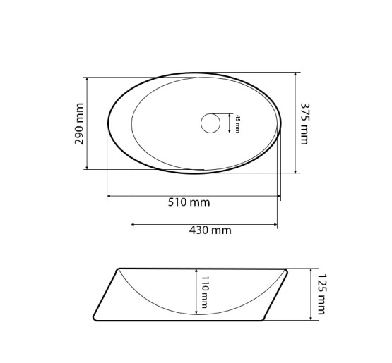 Умивальник (раковина) VBI ROTELLO BEIGE ONYX MATT накладний