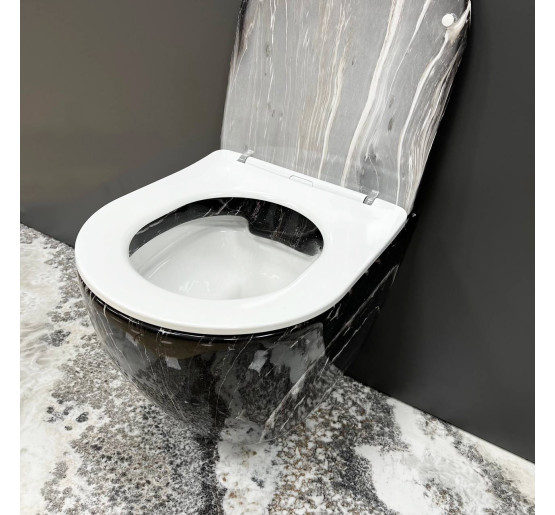 Підвісний унітаз VBI VULCANO BLACK ONYX