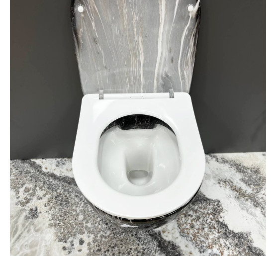 Підвісний унітаз VBI VULCANO BLACK ONYX