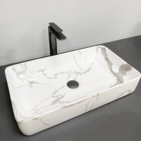 Умивальник (раковина) VBI TRIEST MARBLE накладний