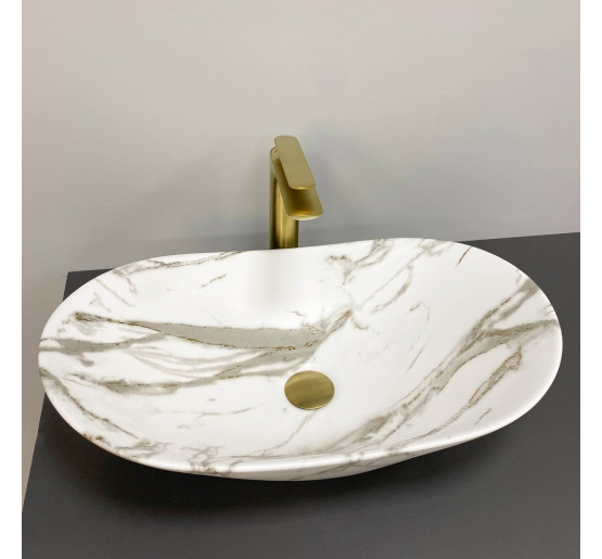 Умывальник (раковина) VBI TURIN LAVA MATT накладной