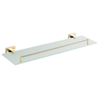 Полиця скляна VBI MARS BRUSHED GOLD