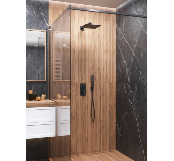 Душевая система CORSAN ADOUR BLACK + BOX скрытого монтажа *