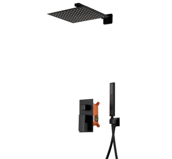 Душевая система CORSAN ADOUR BLACK + BOX скрытого монтажа *