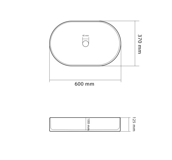 Умывальник (раковина) VBI VERONA 60 GOLD MARMO GLOSSY накладной