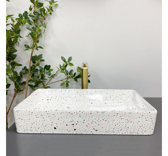 Умывальник (раковина) VBI TRIEST MOSAIC GLOSSY накладной