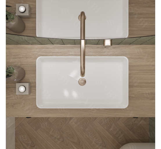 Умывальник (раковина) VBI TRIEST WHITE накладной