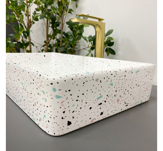 Умывальник (раковина) VBI TRIEST MOSAIC GLOSSY накладной