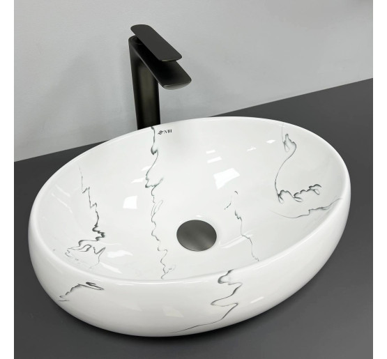 Умивальник (раковина) VBI VENETO MARMO GLOSSY накладний