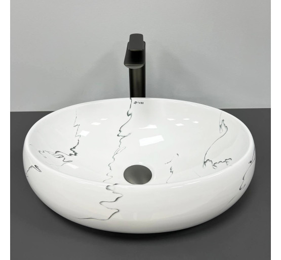 Умивальник (раковина) VBI VENETO MARMO GLOSSY накладний