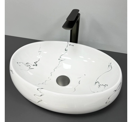 Умивальник (раковина) VBI VENETO MARMO GLOSSY накладний